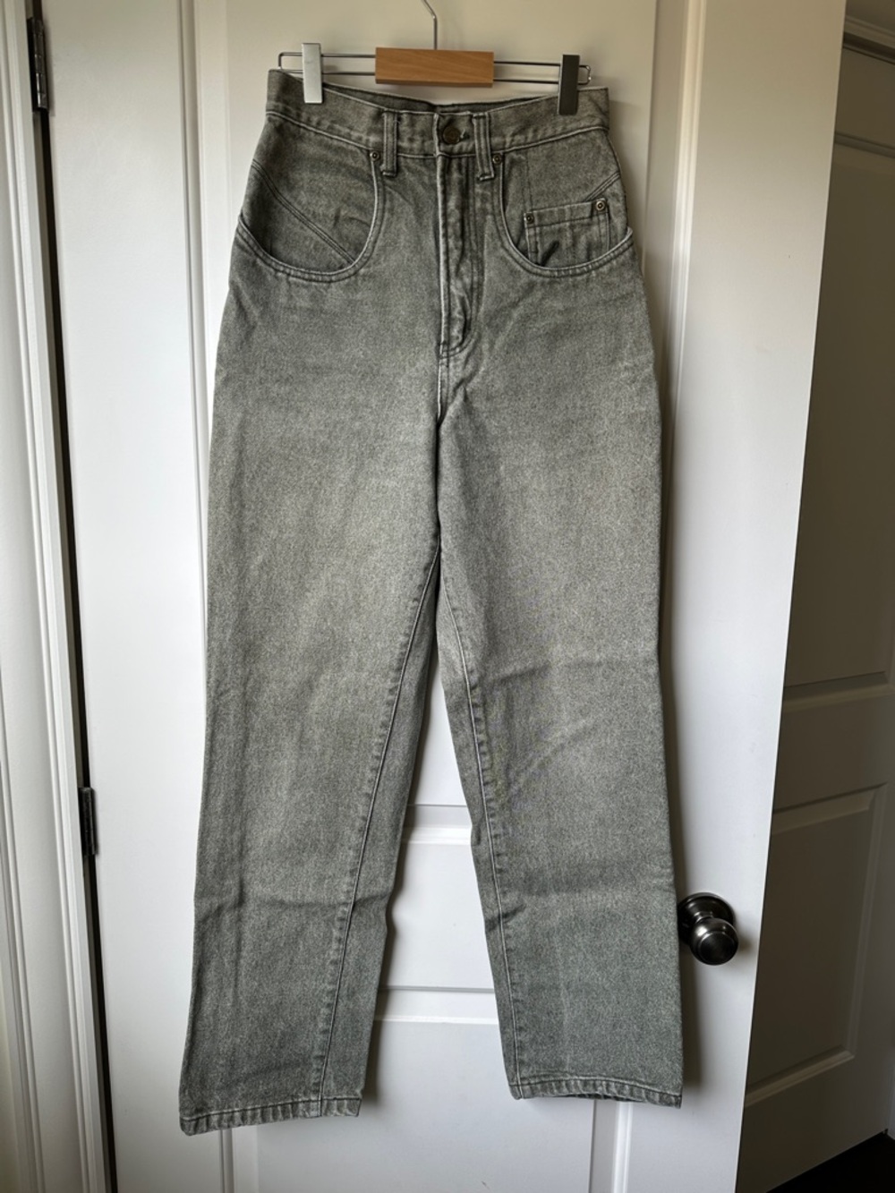 Vintage 90s Olive Green Acid Wash Jeans